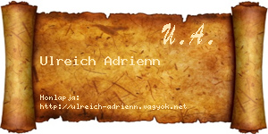 Ulreich Adrienn névjegykártya